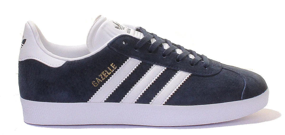 Adidas Gazelle Suede Leather Trainers In Navy White