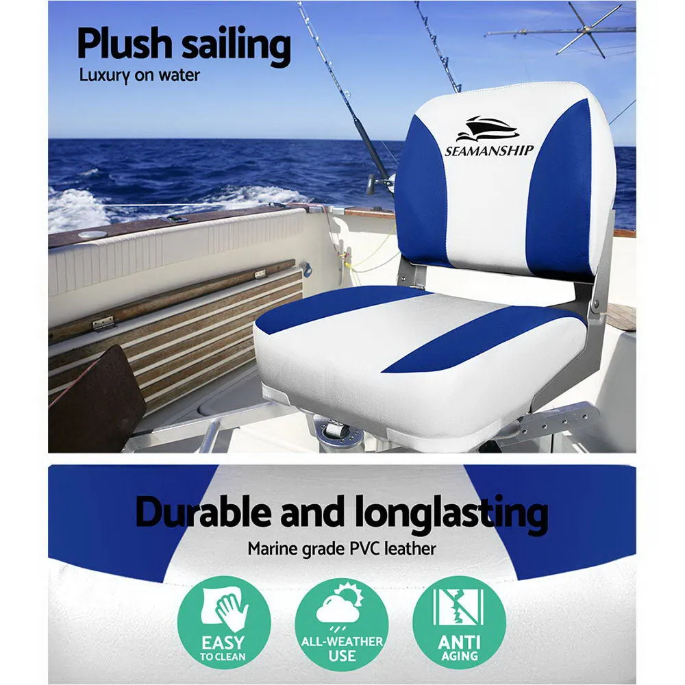 All-Weather Swivel Folding Boat Seats, 2X, Seamanship