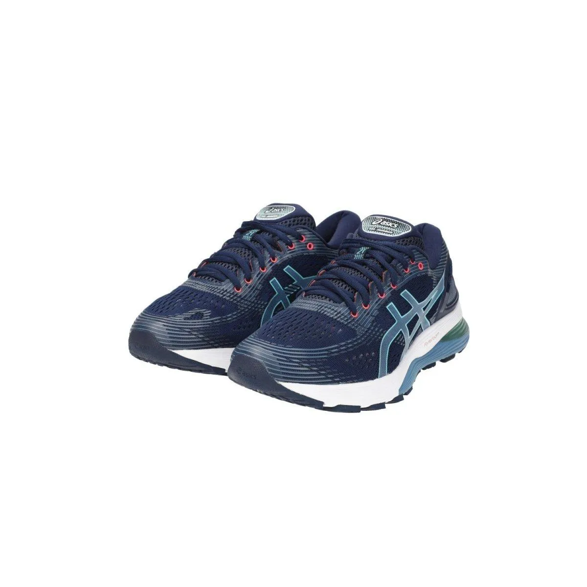 Asics Gelnimbus 21 Running Sport Shoes Fabric Blue Colour For Women