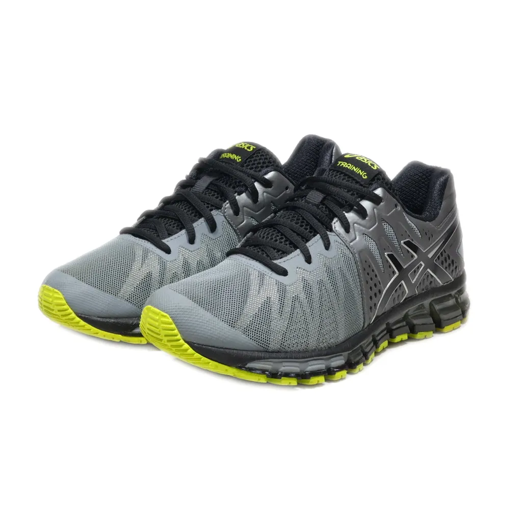 Asics Taining Sport Shoes Fabric Grey Colour For Men