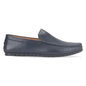 Bard mens perforated leather driving loafer