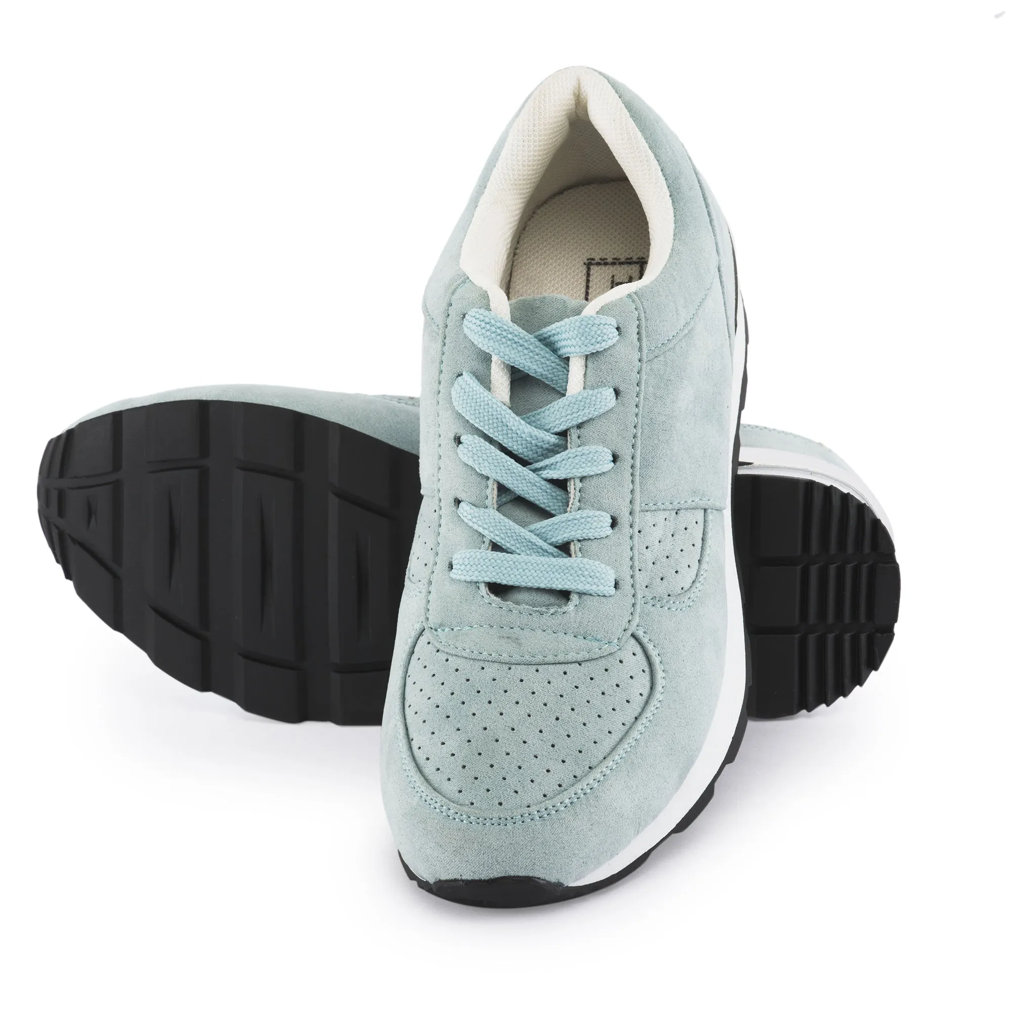 Blue Lace Up Trainer