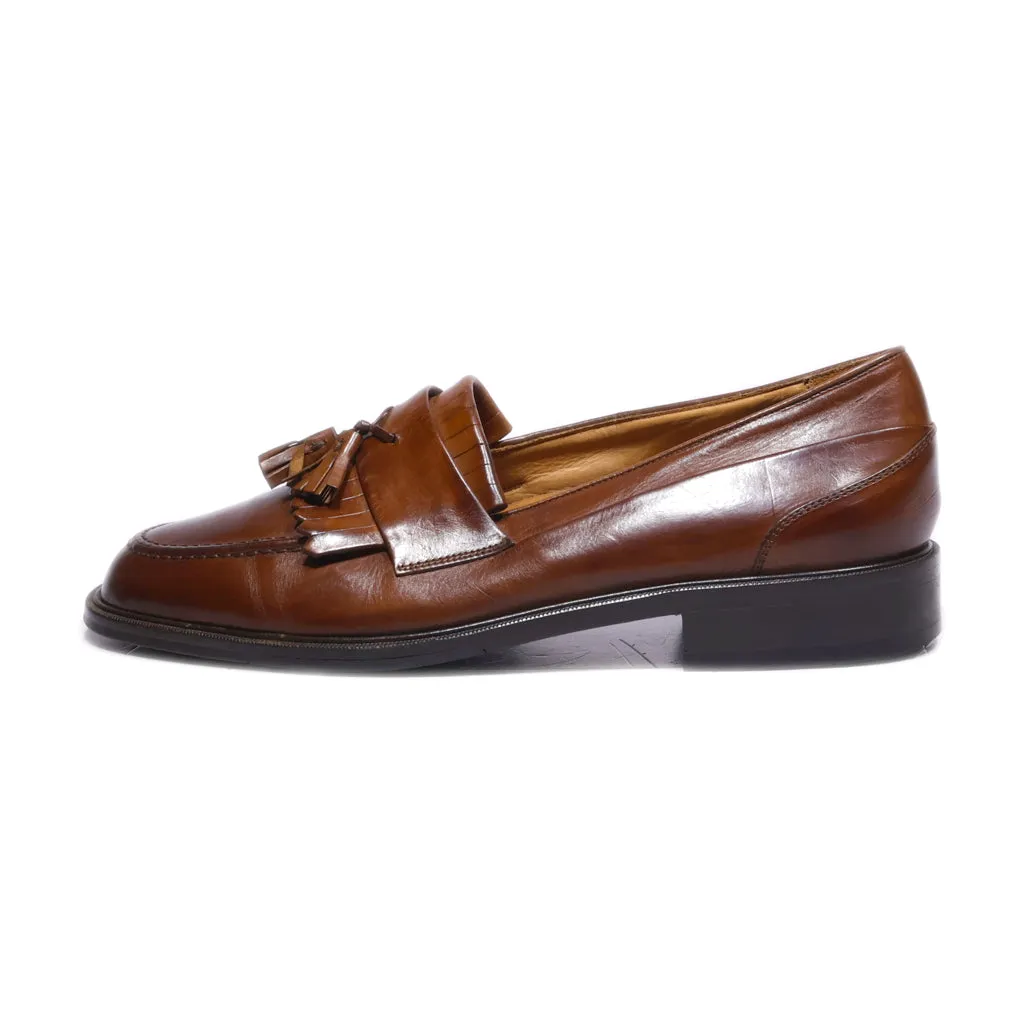 Bostonian Formal Slip Ons Leather Brown Colour For Men