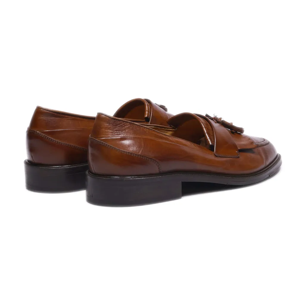 Bostonian Formal Slip Ons Leather Brown Colour For Men