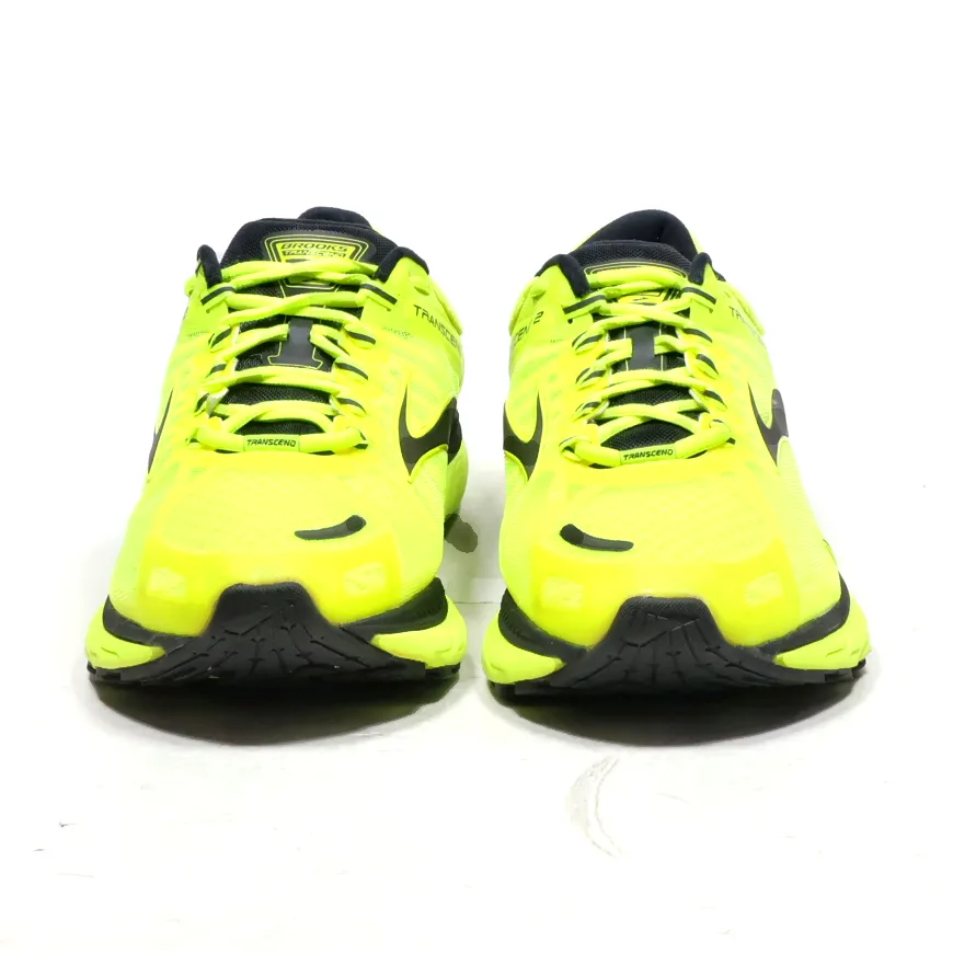 Brooks Transcend 2 Sport Shoes Fabric Green Colour For Men