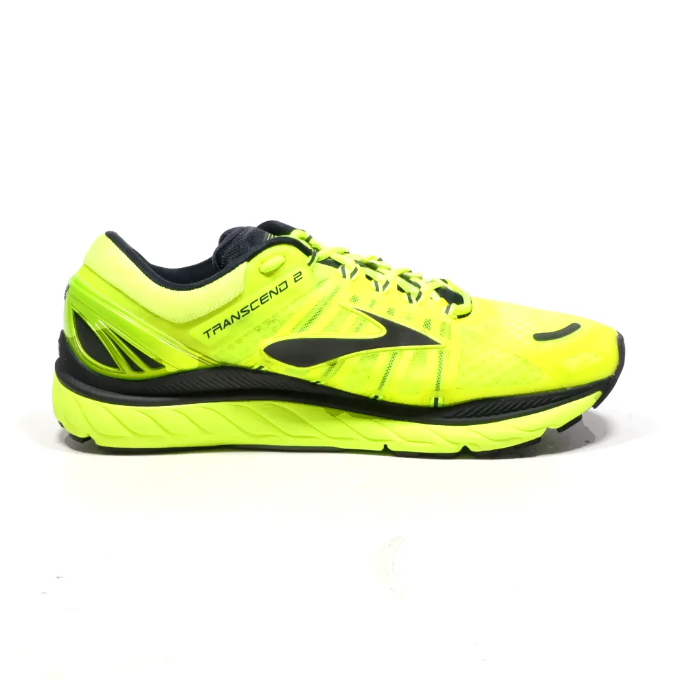 Brooks Transcend 2 Sport Shoes Fabric Green Colour For Men