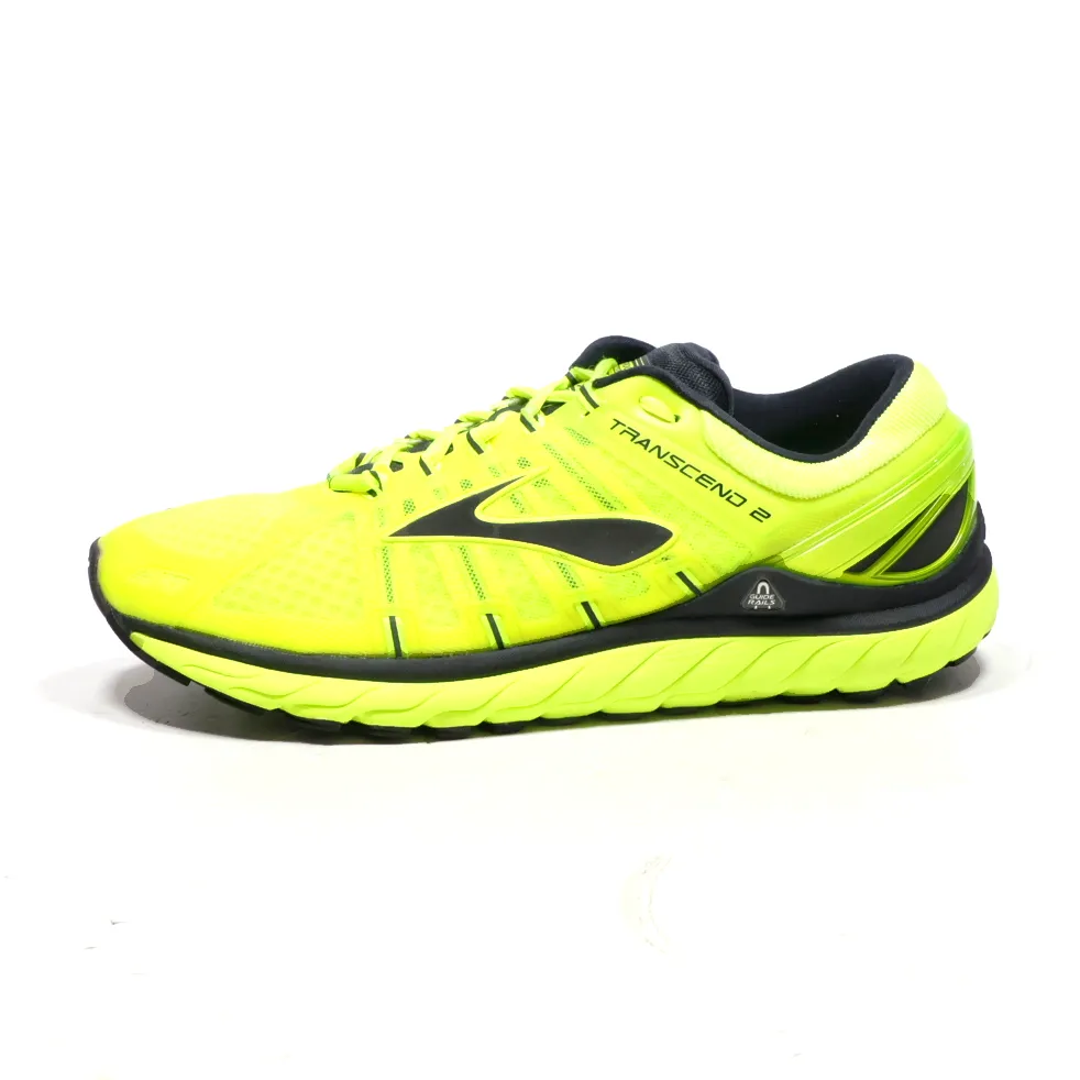 Brooks Transcend 2 Sport Shoes Fabric Green Colour For Men