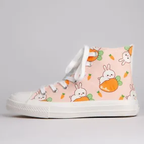 Bun Bun the Bunny High Top Canvas Shoes - Unisex