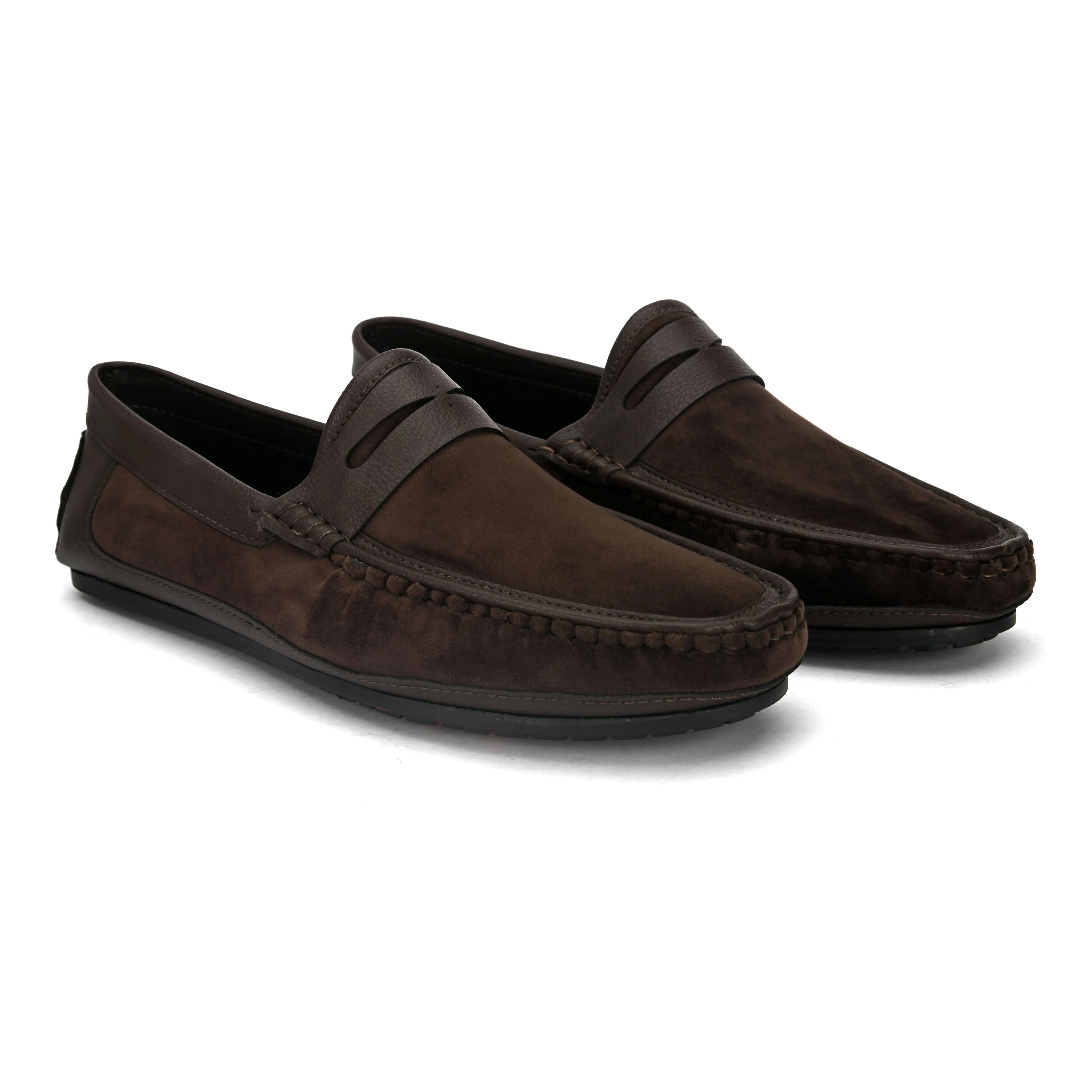 Cassio Brown Driving Loafers