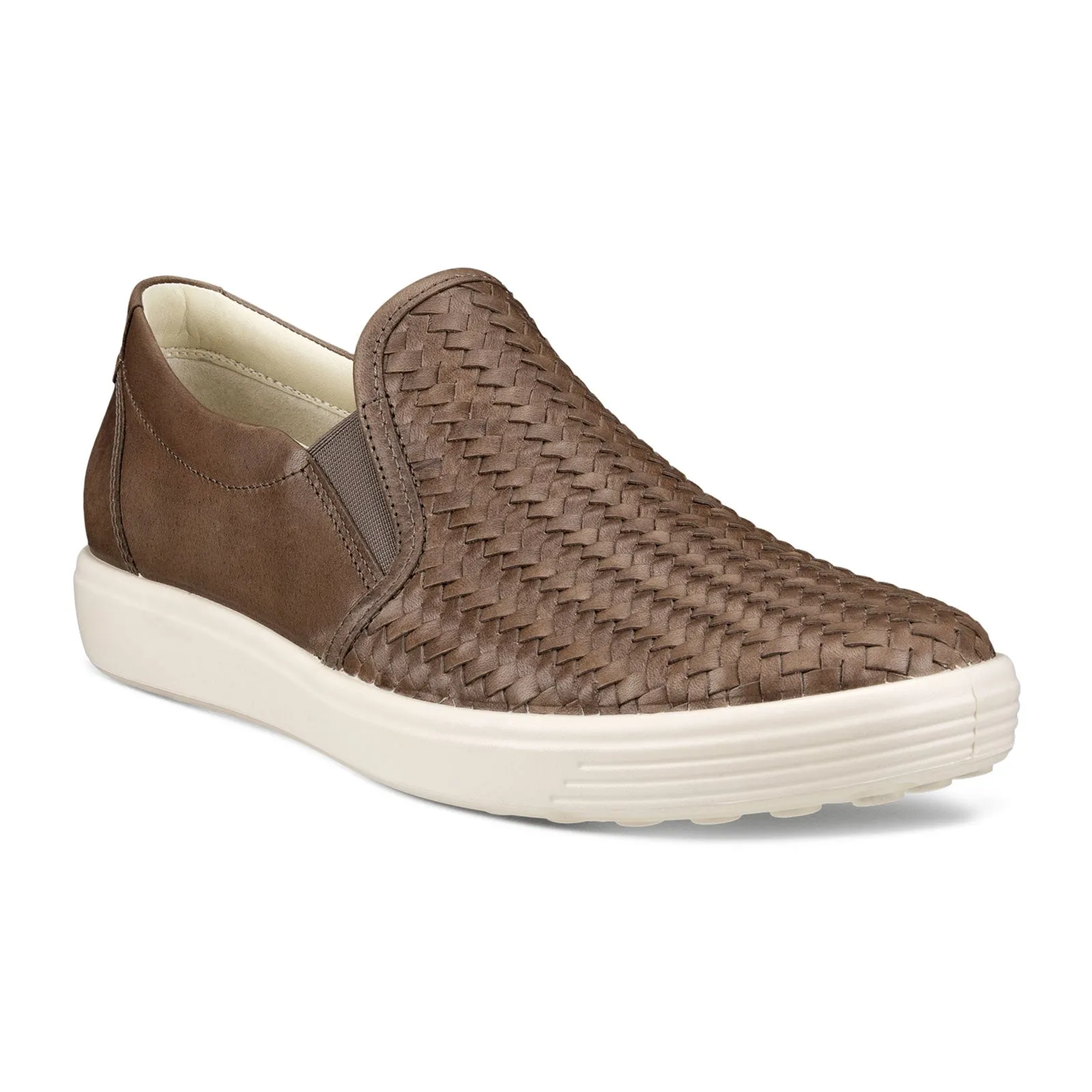 ECCO Soft 7 Woven Slip On 2.0 (Women) - Taupe Pallermo V2