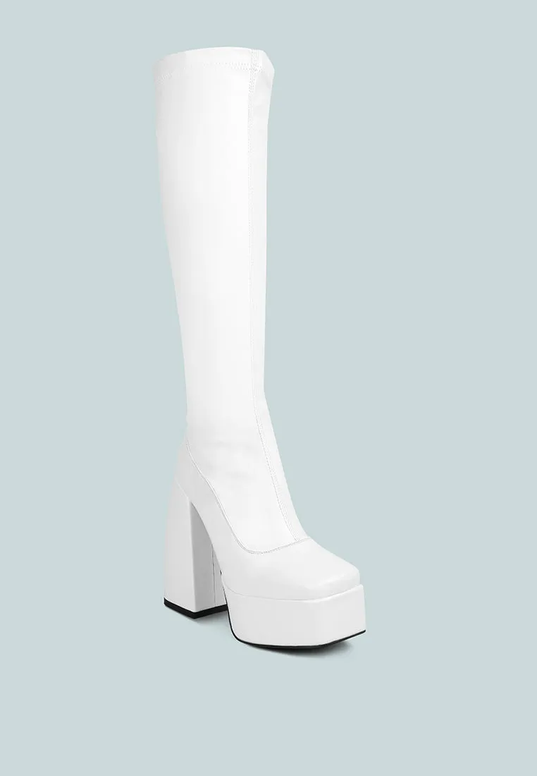 Fanning Platform Long Boots