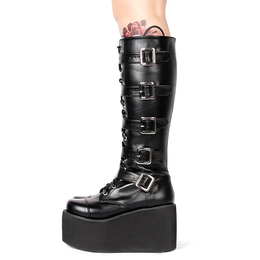 Funki Buys | Boots | Women's Gothic Punk Cross Platform Boots