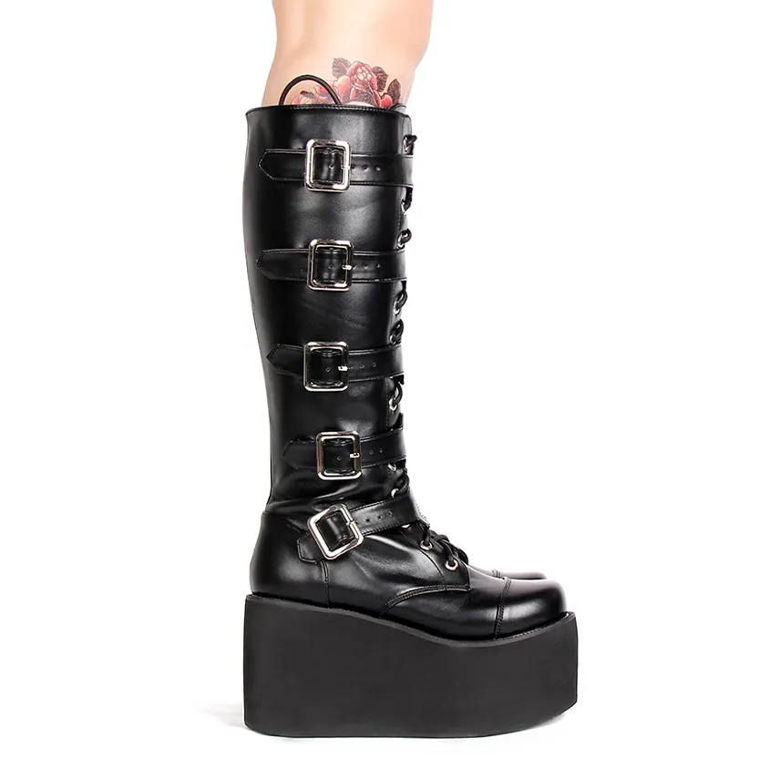 Funki Buys | Boots | Women's Gothic Punk Cross Platform Boots