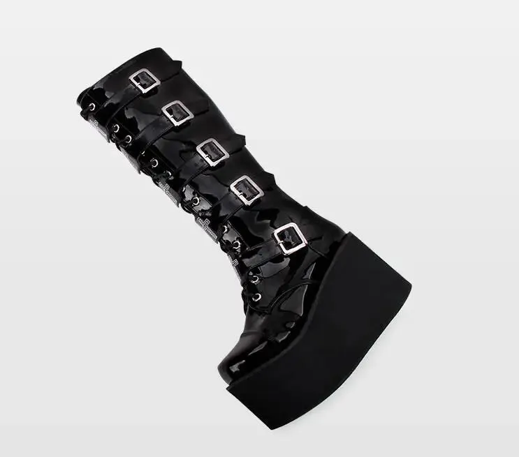 Funki Buys | Boots | Women's Gothic Punk Cross Platform Boots