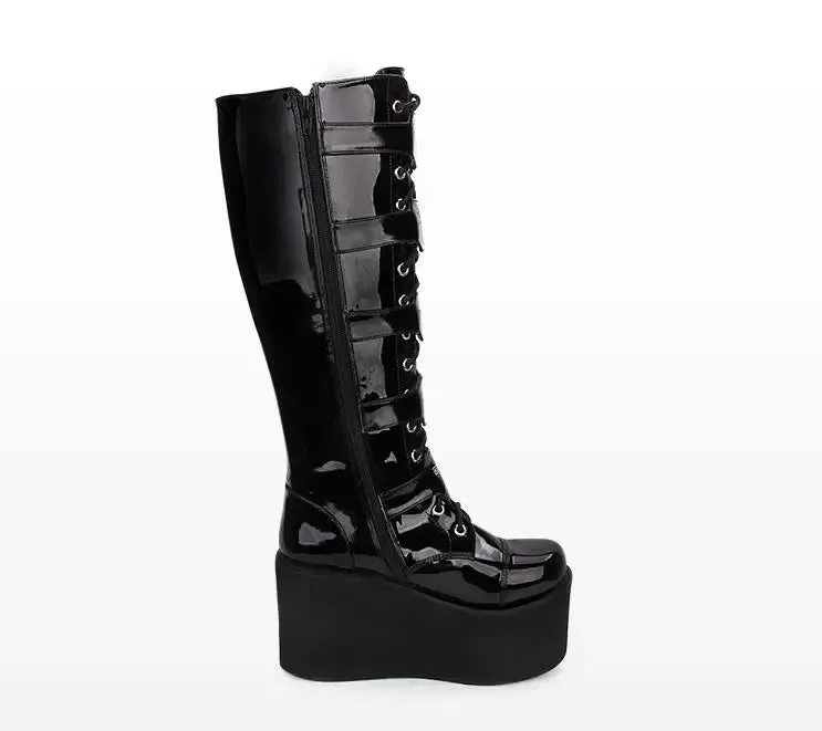 Funki Buys | Boots | Women's Gothic Punk Cross Platform Boots