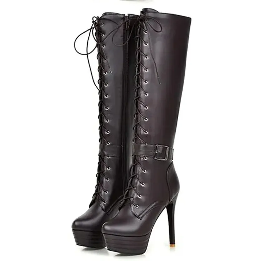 Funki Buys | Boots | Women's High Luxury Gothic Platform Boots