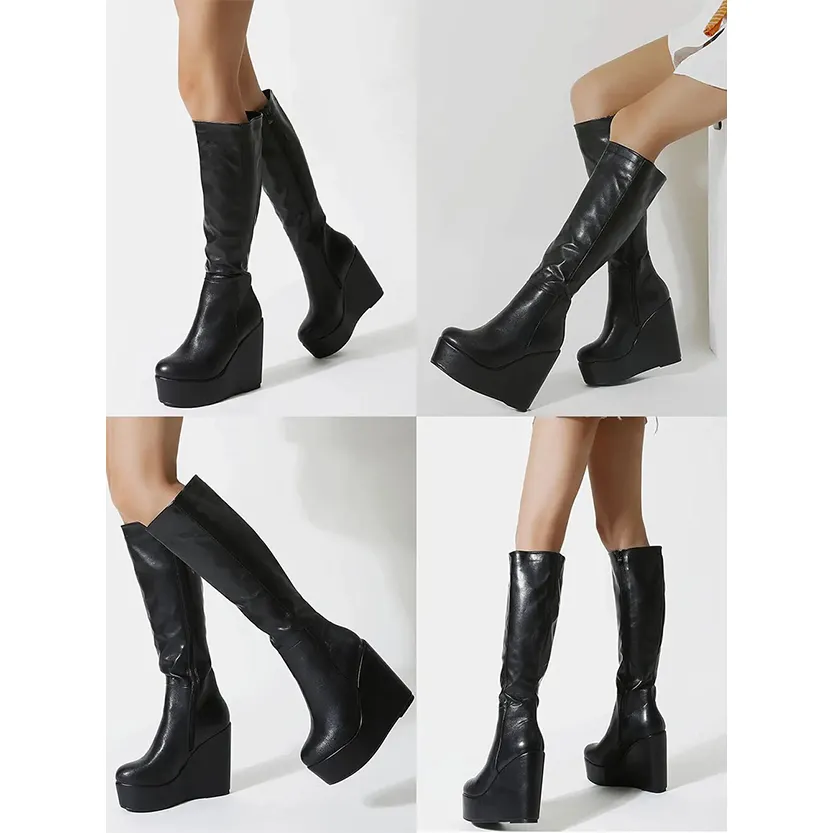 Funki Buys | Boots | Women's High Luxury Gothic Platform Boots