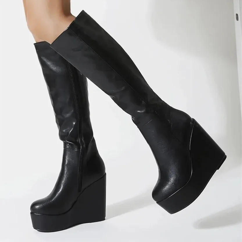 Funki Buys | Boots | Women's High Luxury Gothic Platform Boots