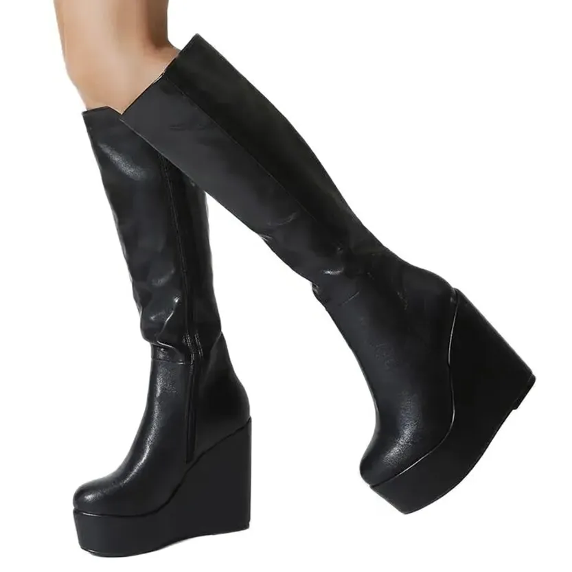 Funki Buys | Boots | Women's High Luxury Gothic Platform Boots