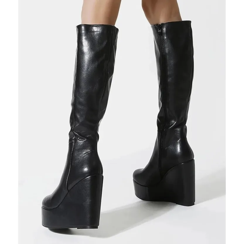 Funki Buys | Boots | Women's High Luxury Gothic Platform Boots