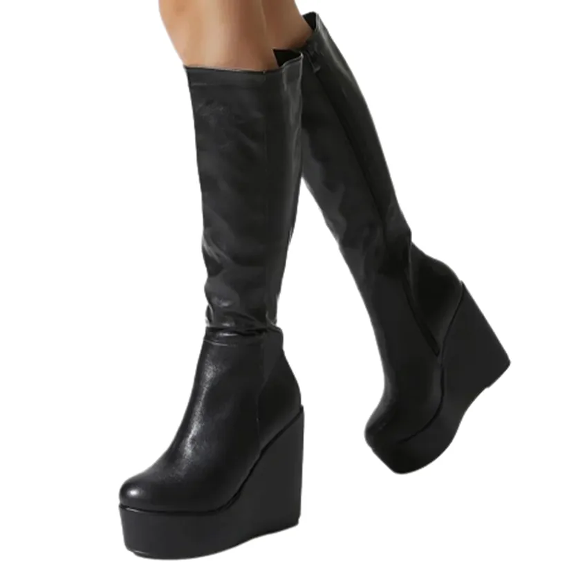 Funki Buys | Boots | Women's High Luxury Gothic Platform Boots