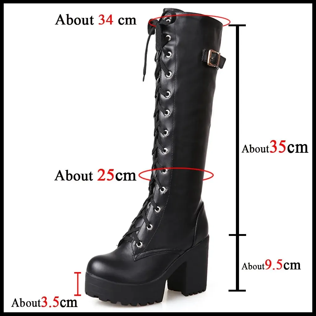 Funki Buys | Boots | Women's High Luxury Gothic Platform Boots