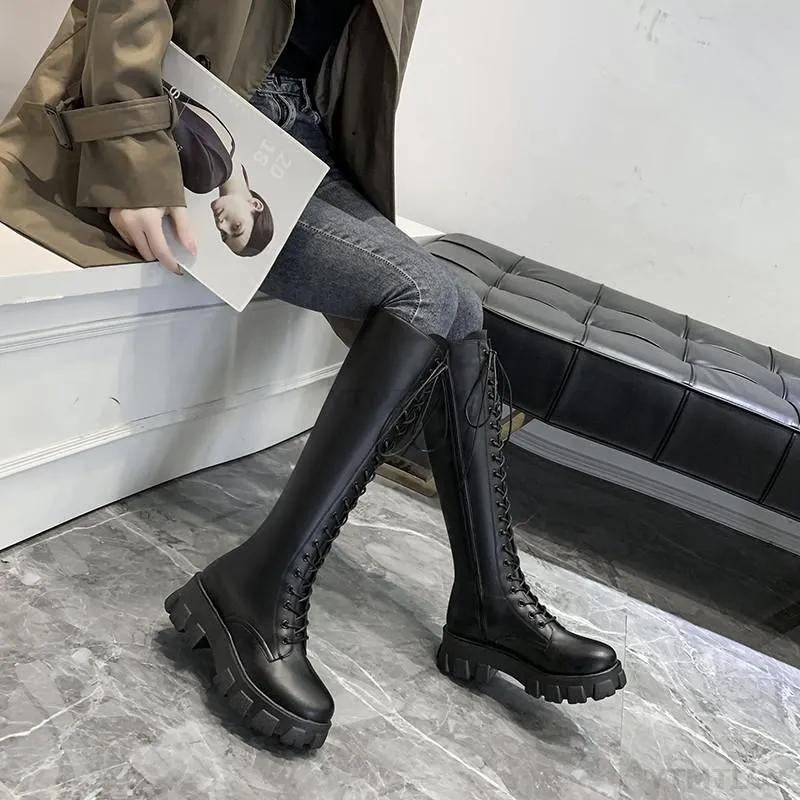 Funki Buys | Boots | Women's Knee High Platform Knights Boots