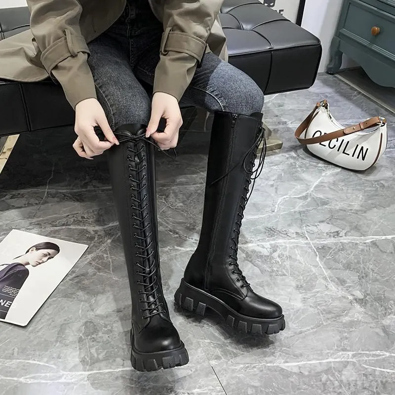 Funki Buys | Boots | Women's Knee High Platform Knights Boots