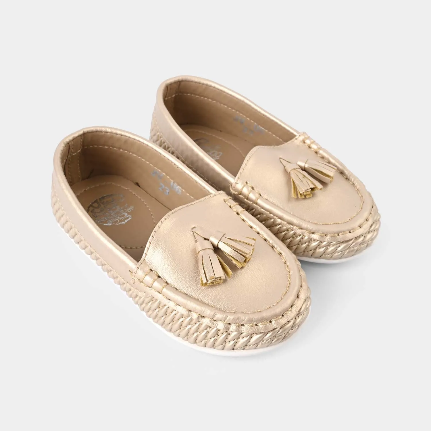 Girls Loafer JV-06-Golden