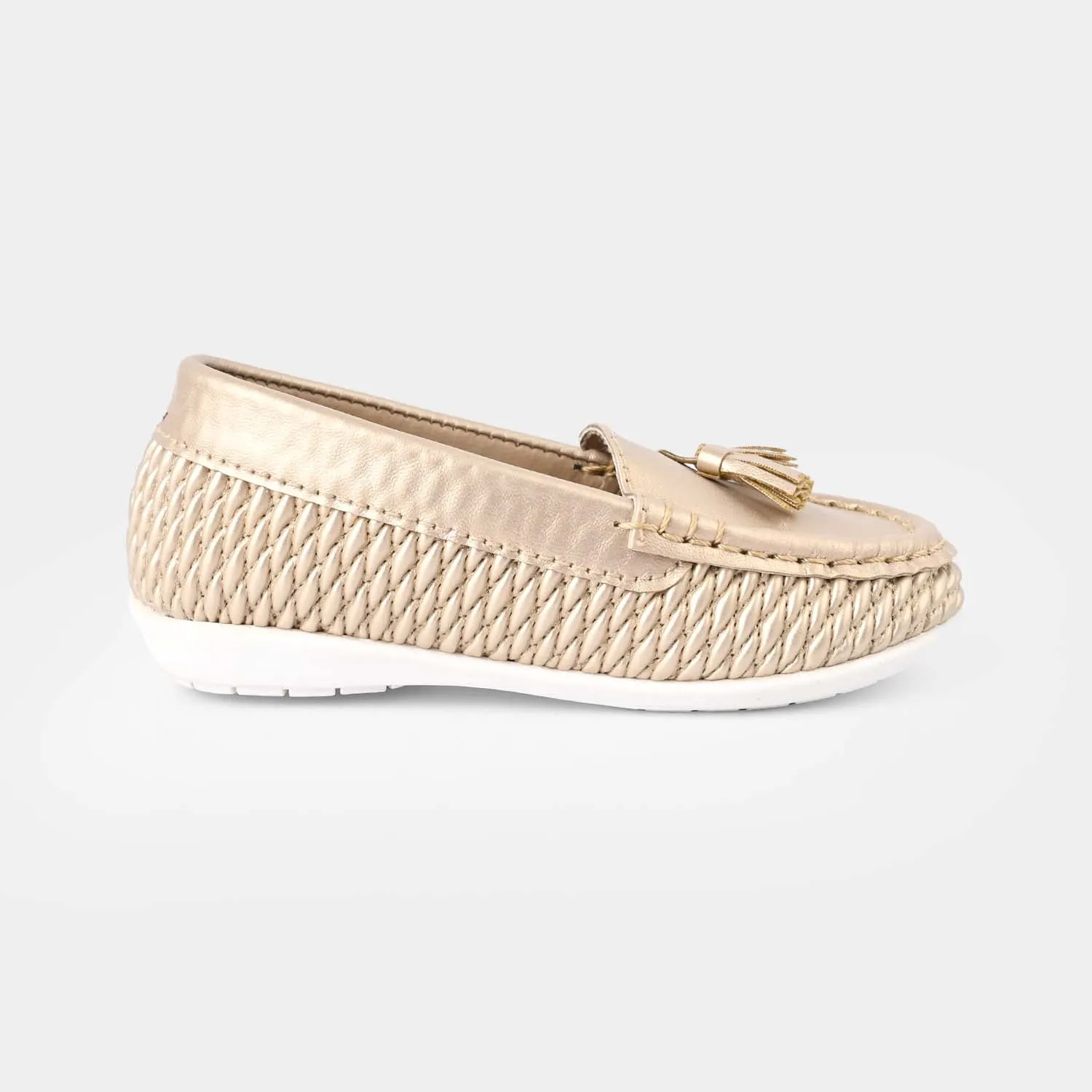 Girls Loafer JV-06-Golden