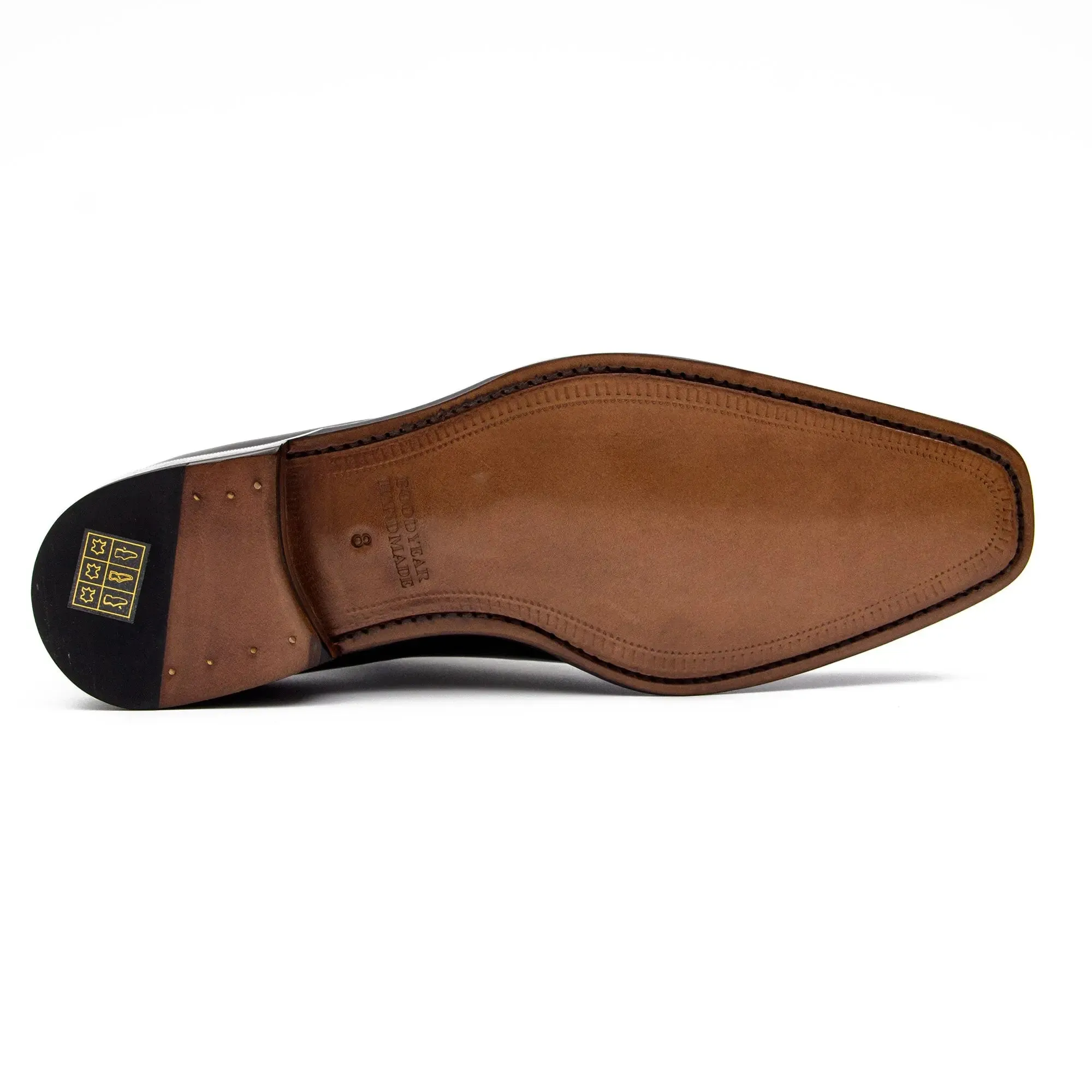 Goodyear Brown leather loafer with horsebit