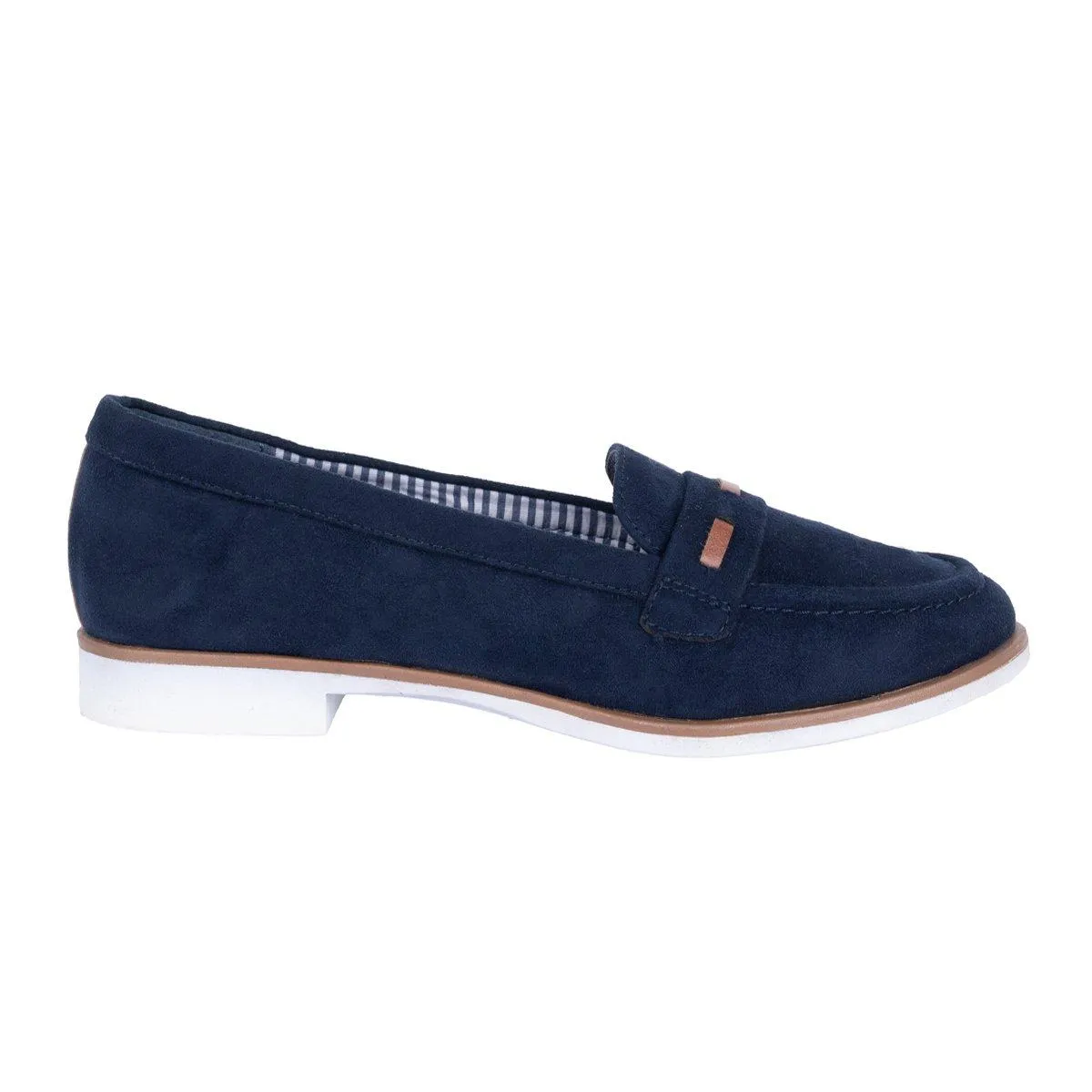 Graceland Casual Loafers Fabric Blue Colour For Women