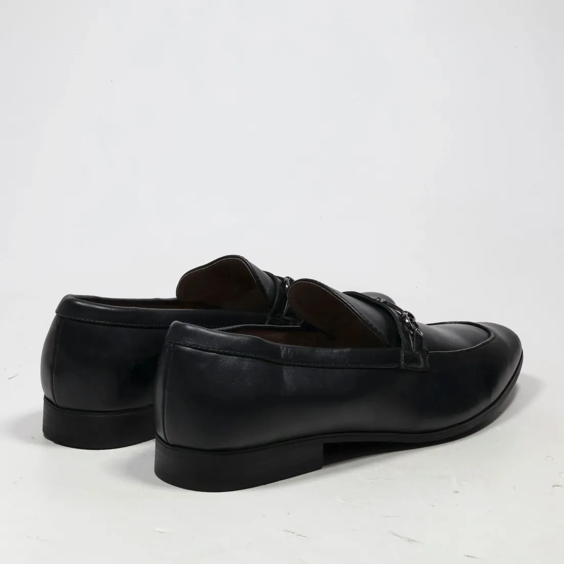 Guess Formal Slip Ons Leather Black Colour For Men