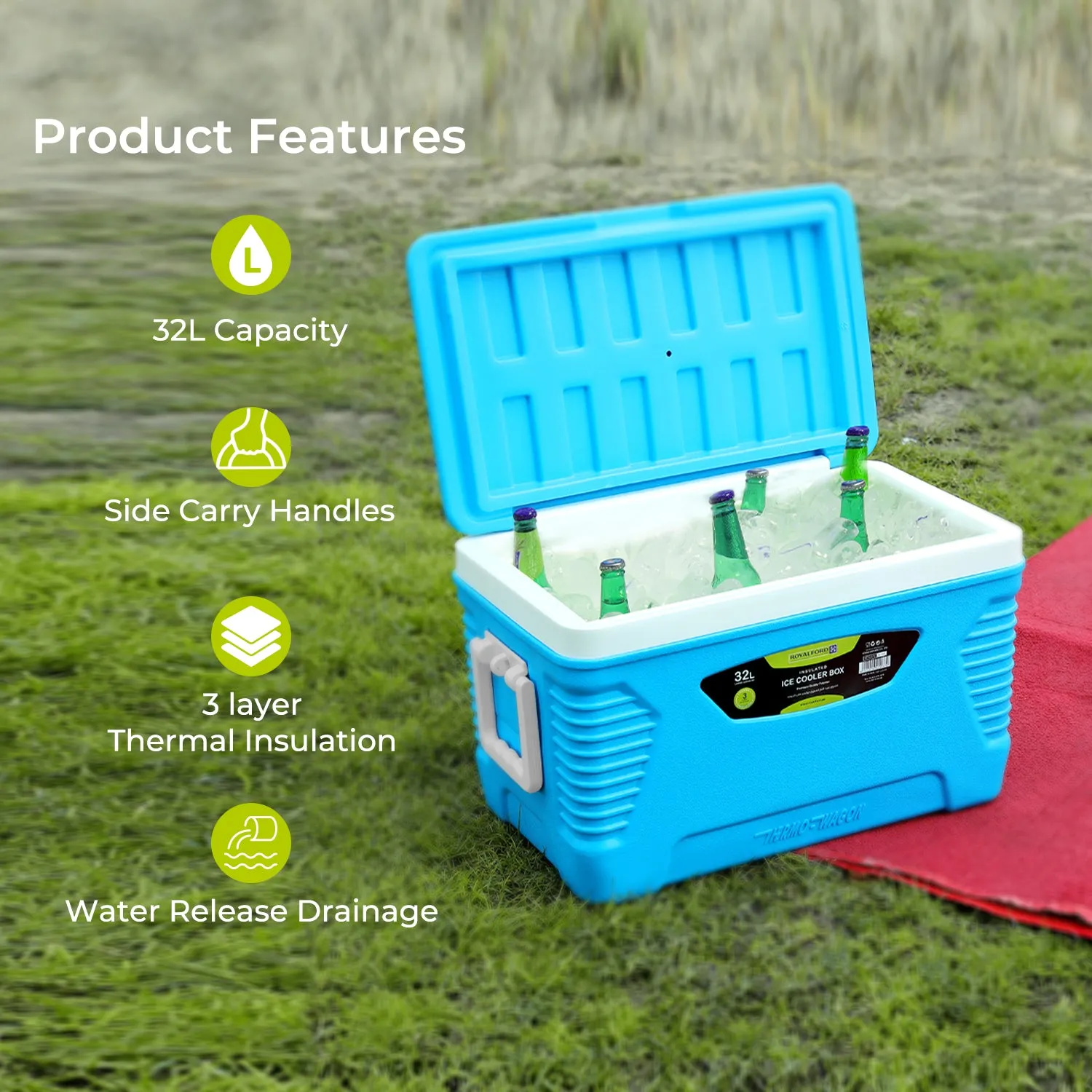 Insulated Ice Cooler Chest