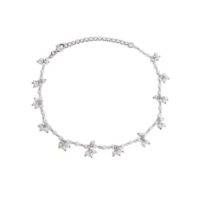 Ladli Pearl Anklet in Rhodium