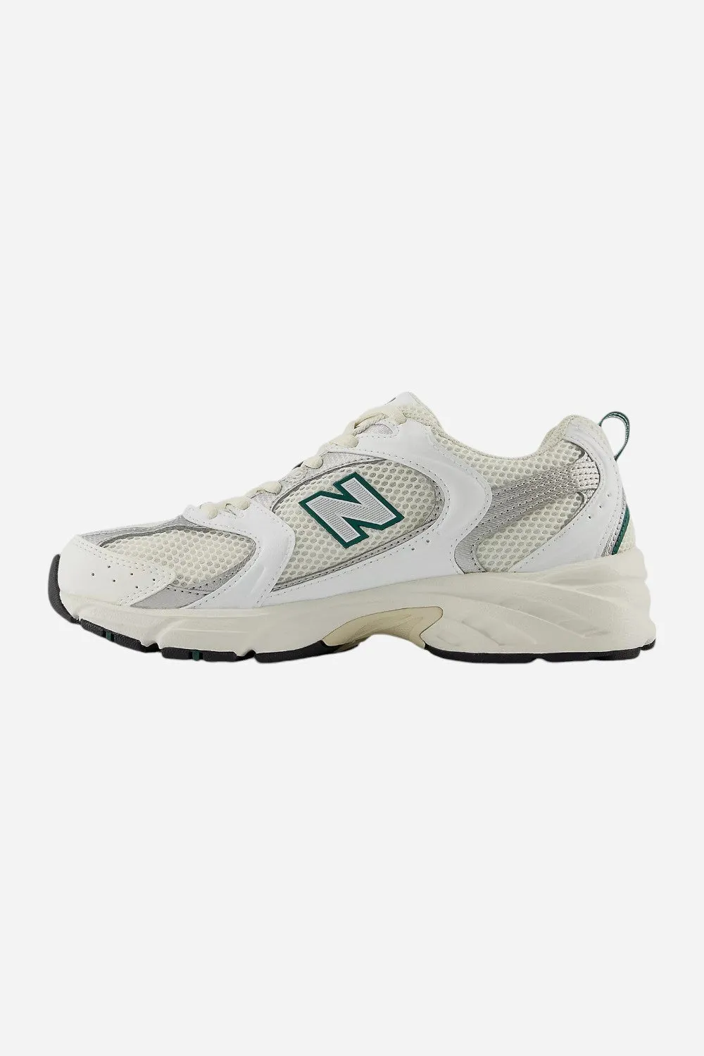 New Balance 530 Sneakers in Sea Salt White/Marsh Green (MR530SX)