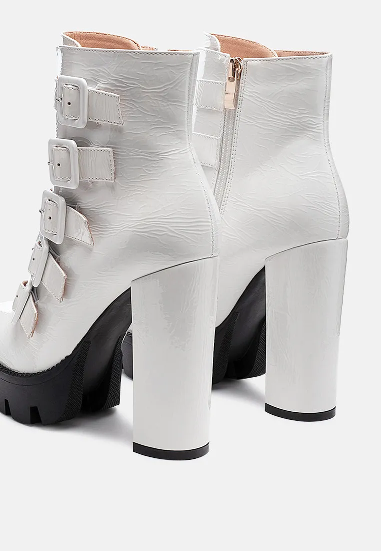 Ouzaki High Block Heeled Boots