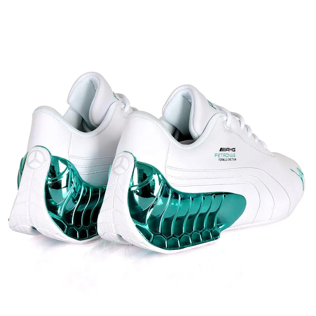 Pm Future Moto Sport GT Green Sole Sneakers- White