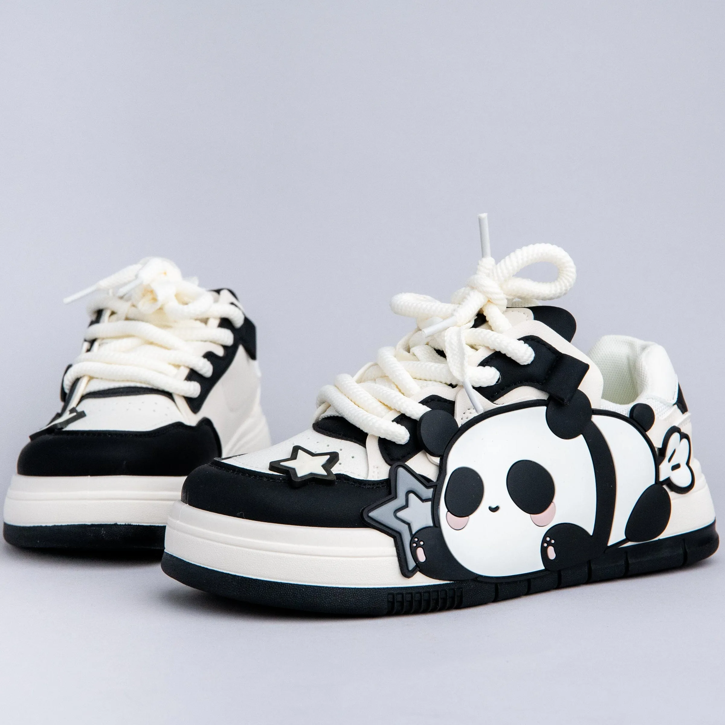 Relaxing Panda Chunky Casual Shoes - Women's