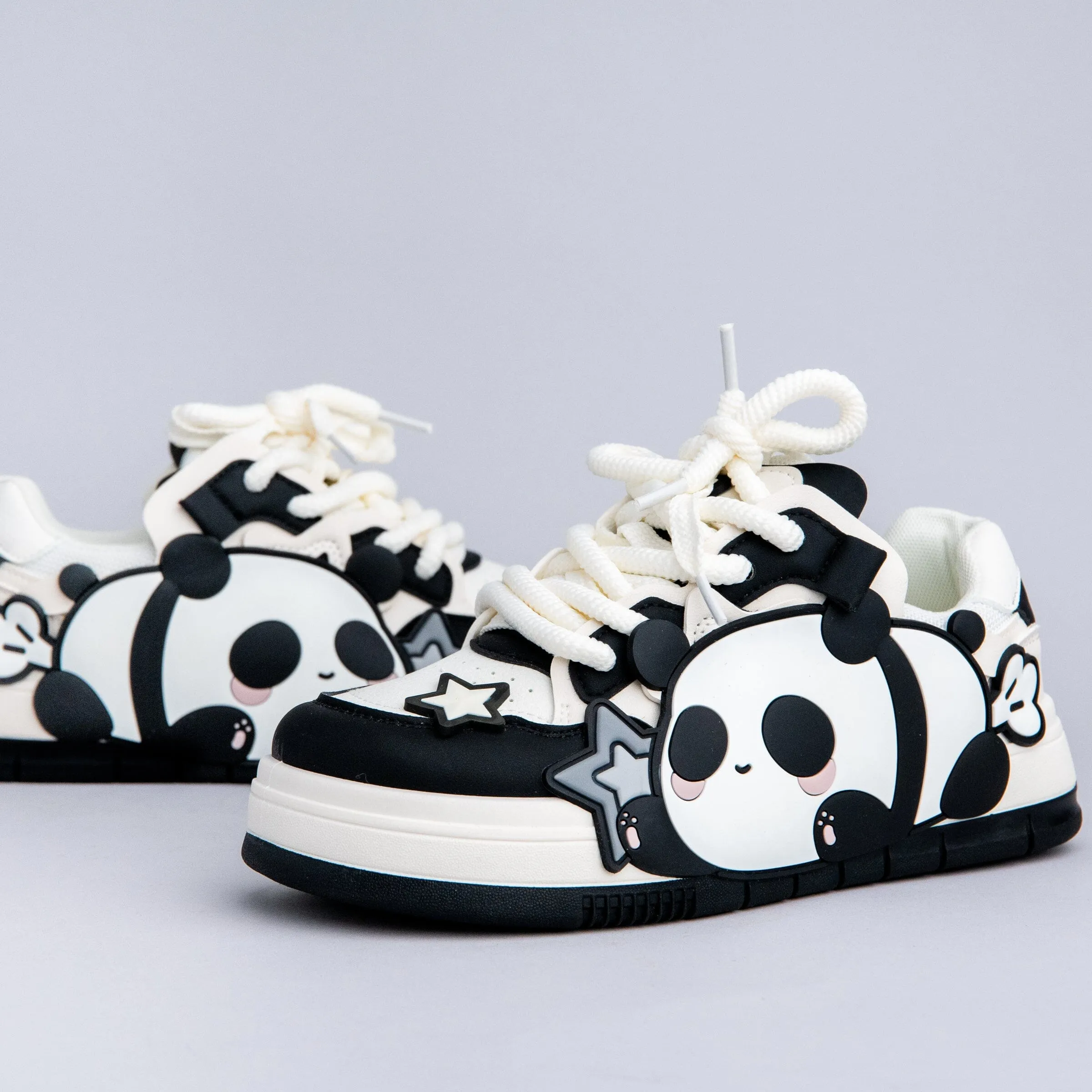 Relaxing Panda Chunky Casual Shoes - Women's