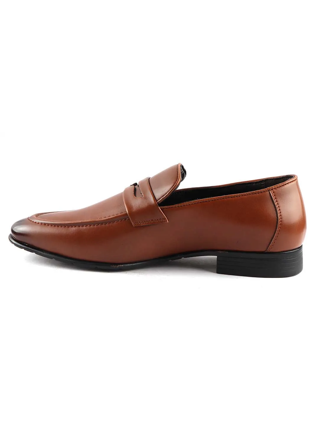 Tan Formal Slip-Ons