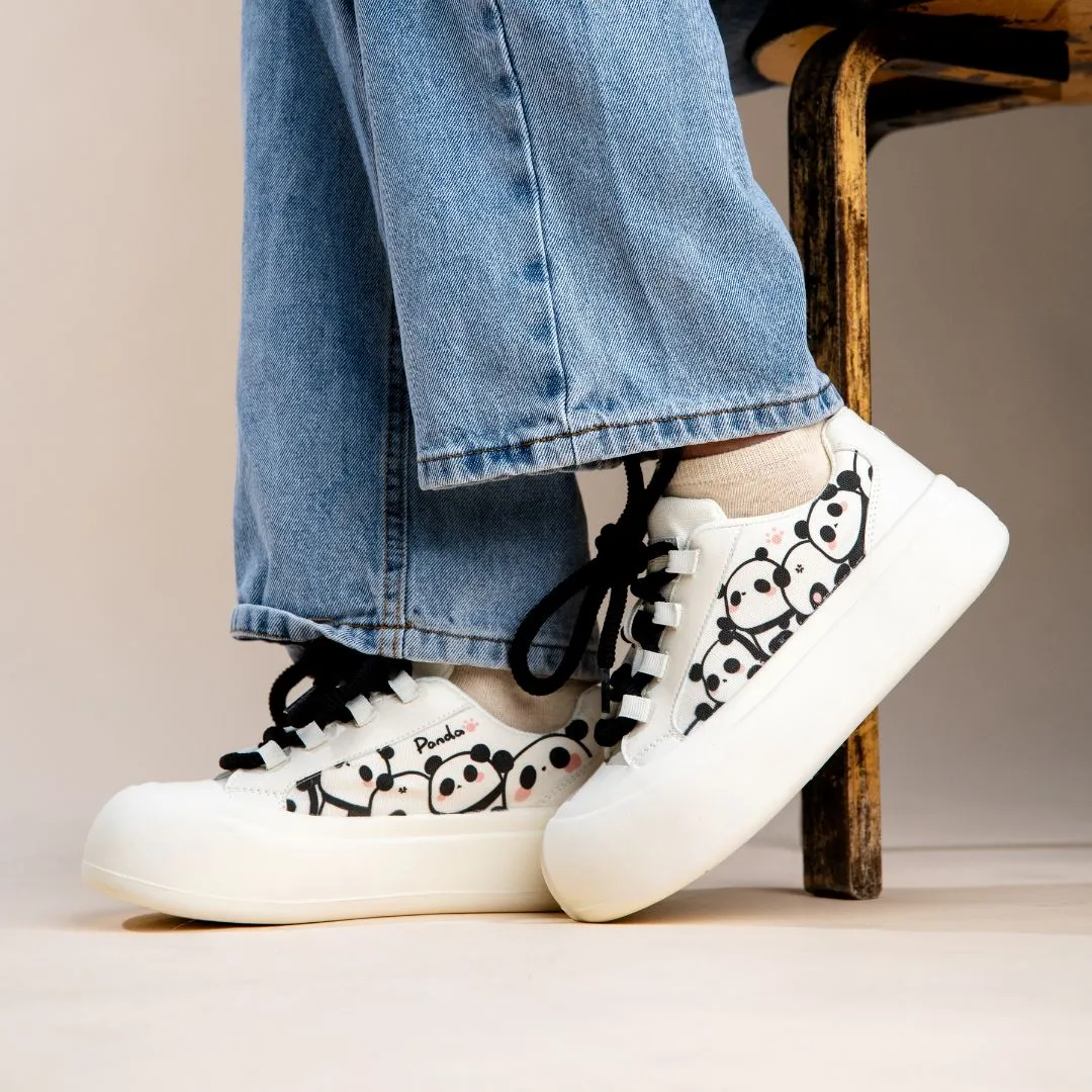 Ultra Chunky Sole Panda Casual Sneakers - Women's