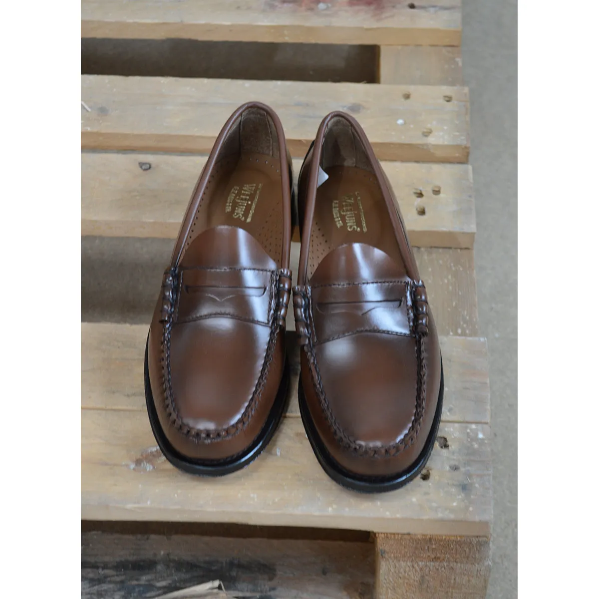 Weejuns Larson Penny Loafers Brown Leather