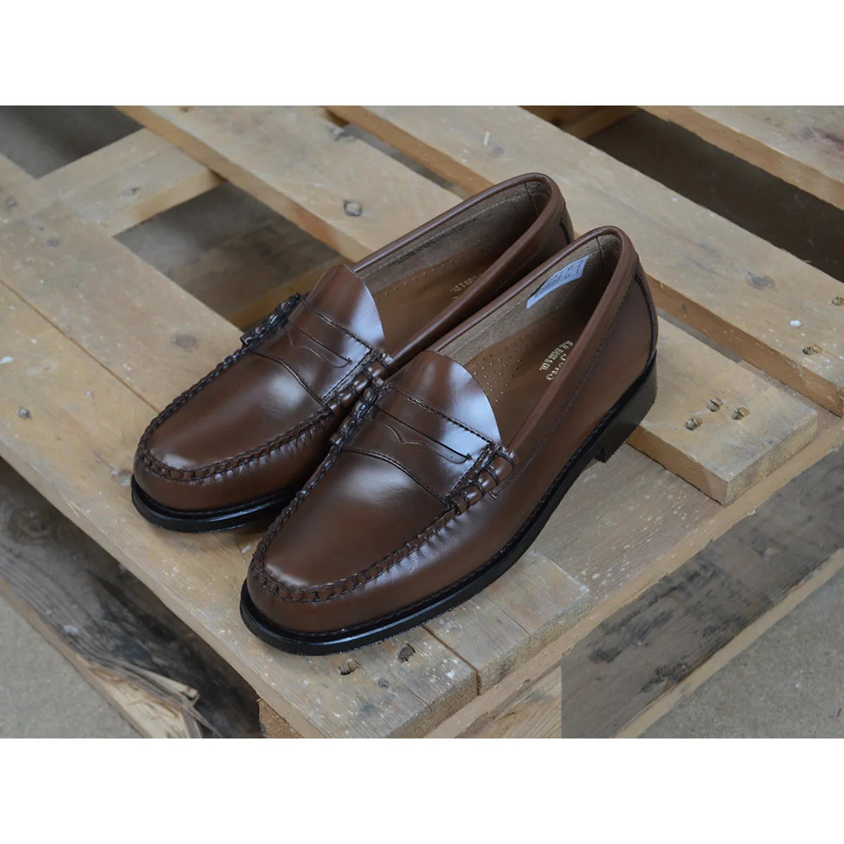 Weejuns Larson Penny Loafers Brown Leather