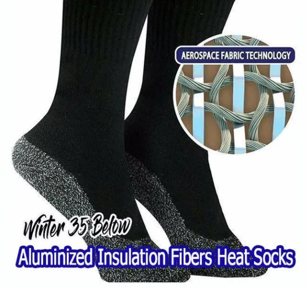 Winter 35 Below Aluminized Fibers Heated Socks