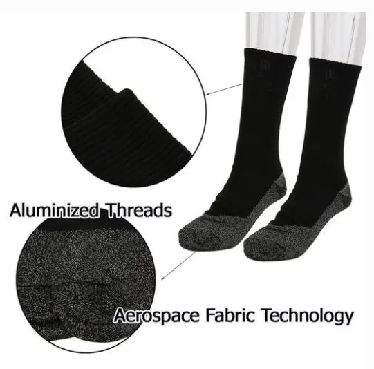 Winter 35 Below Aluminized Fibers Heated Socks