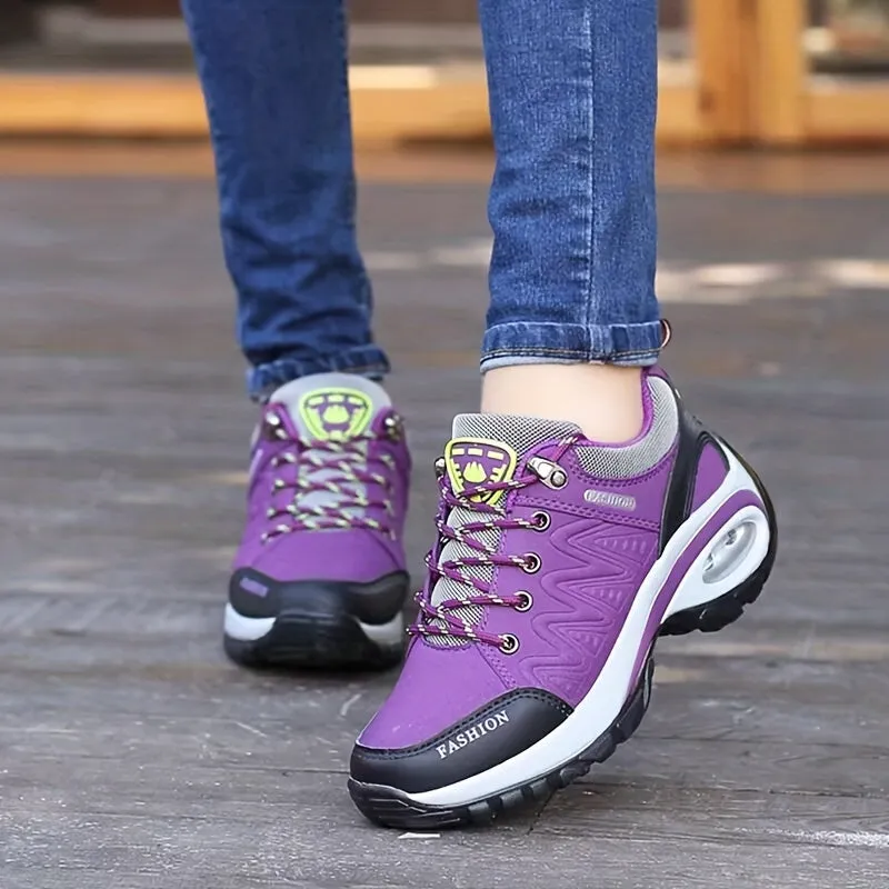 Women's Air Cushion Walking Shoes Waterproof Non Slip Height Increasing Sports Shoes