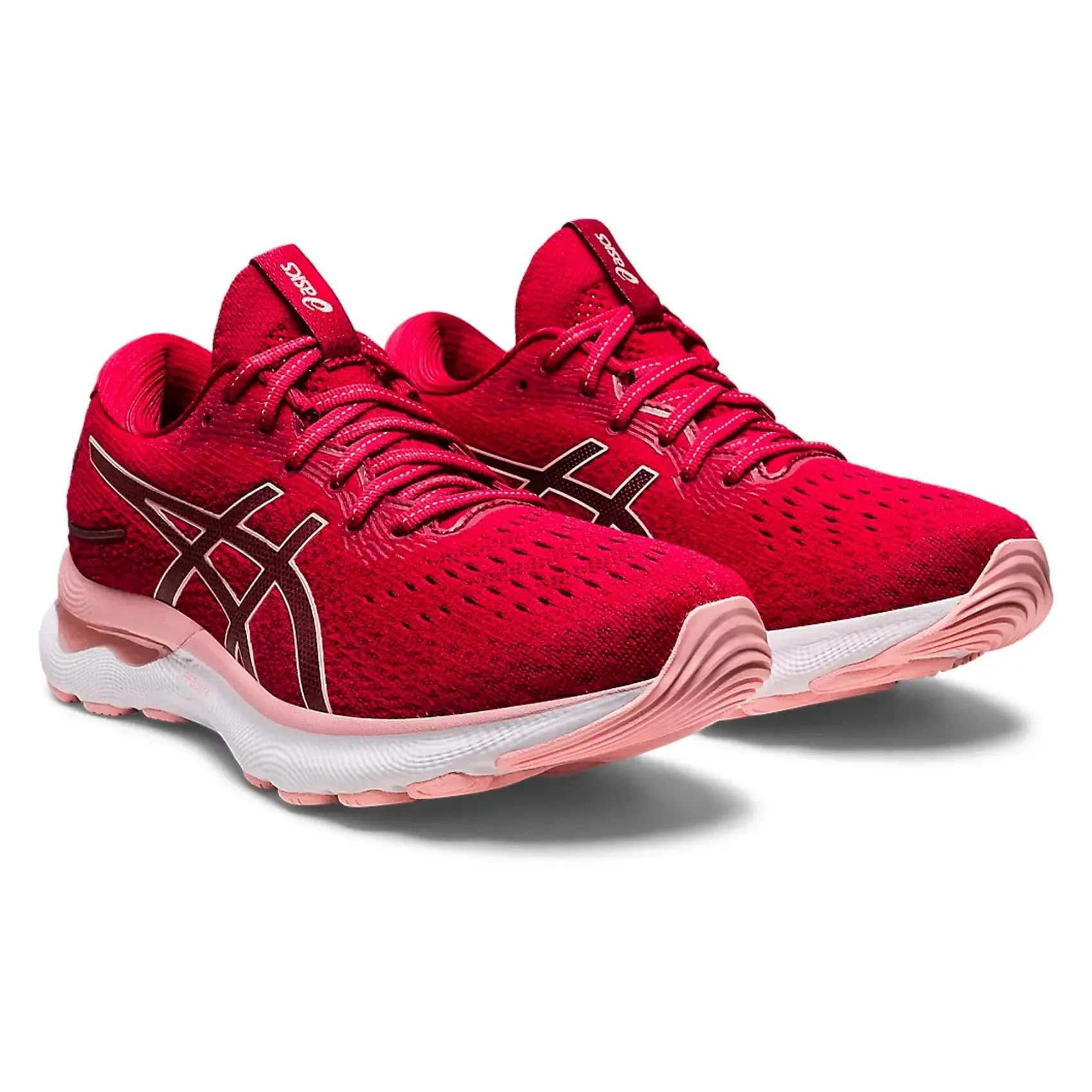 Womens ASICS GEL-Nimbus 24 - Cranberry / Frosted Rose